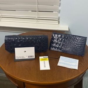 Brahmin Soft Checkbook Wallet INK